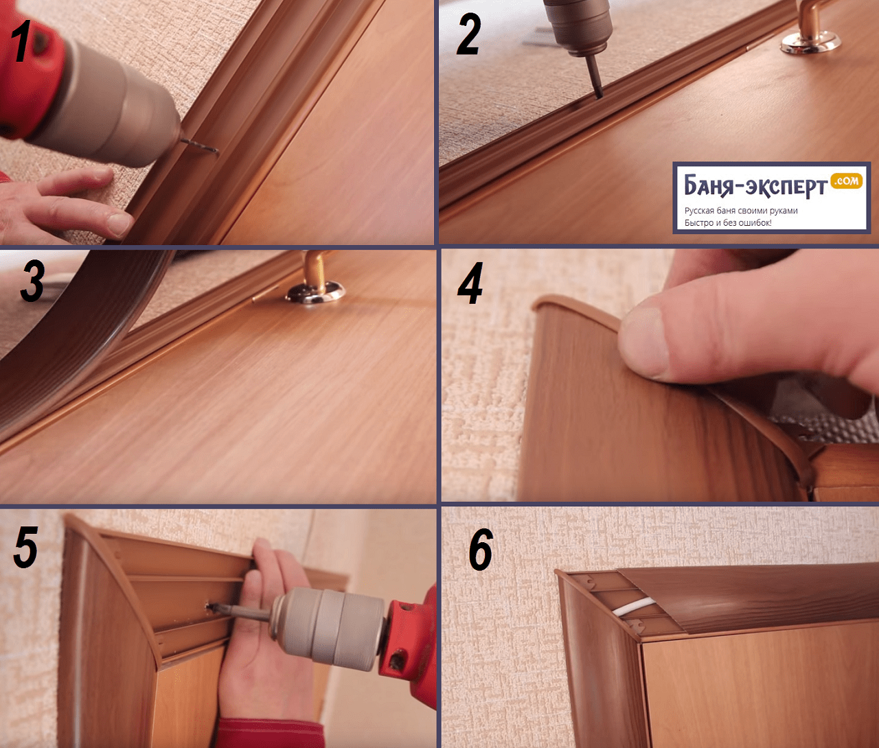 Установка дверей с добором: как делать крепеж своими руками, видео