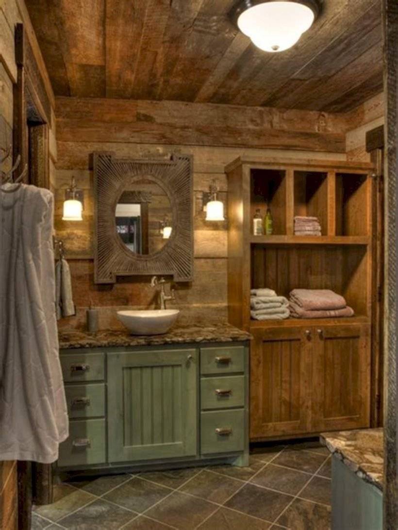 Ванная комната в стиле кантри – фото интерьера и дизайна ванной