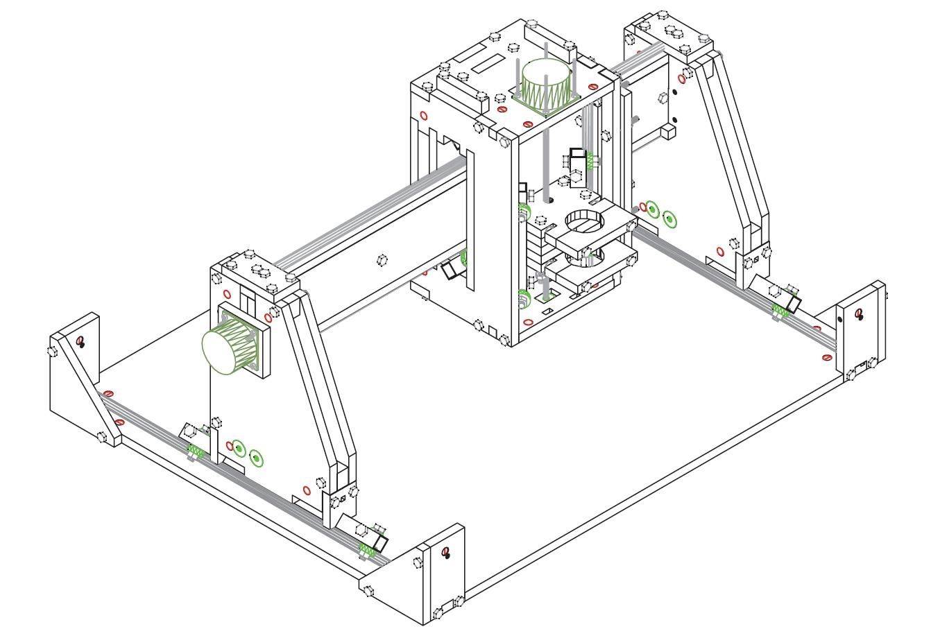 3d принтер схема сборки