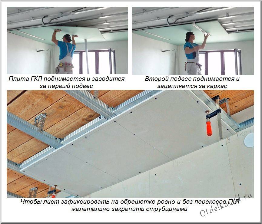 Монтаж потолка из гипсокартона: пошаговая инструкция