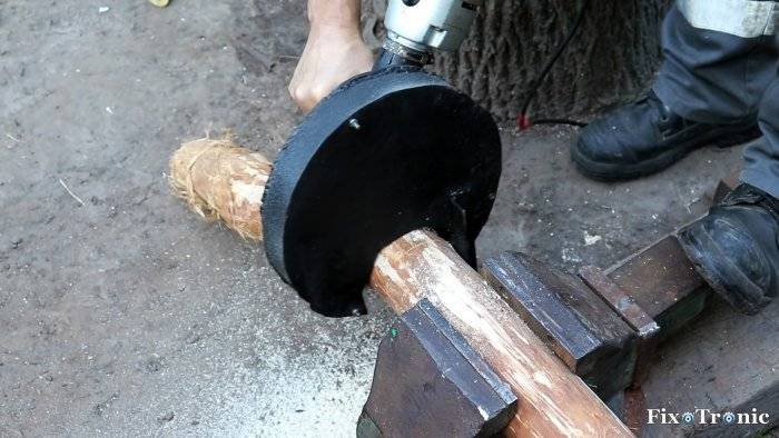 Как болгаркой пилить дерево