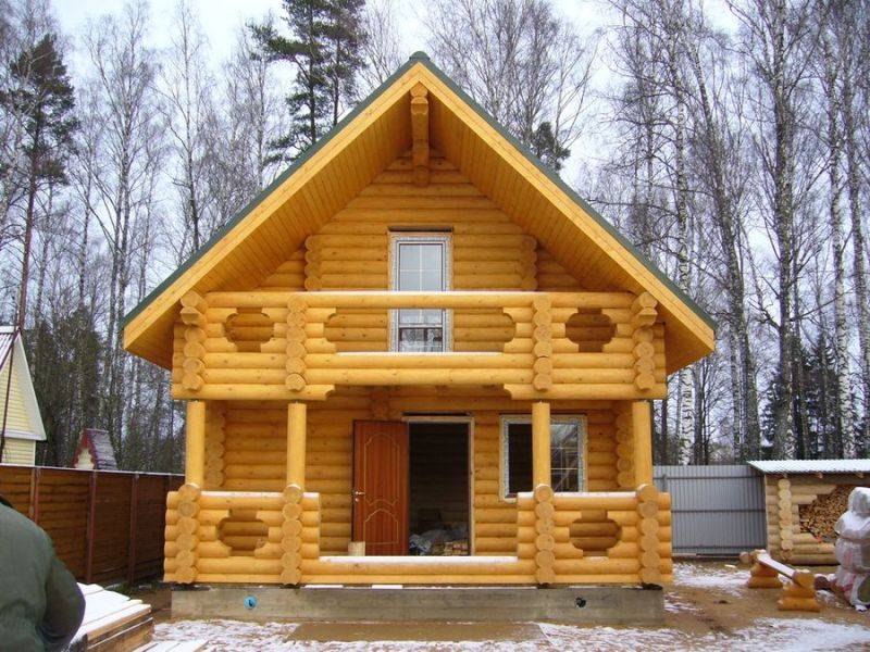 Дом из калиброванного клеёного бруса: монтаж дома из калиброванного бруса - 1drevo.ru